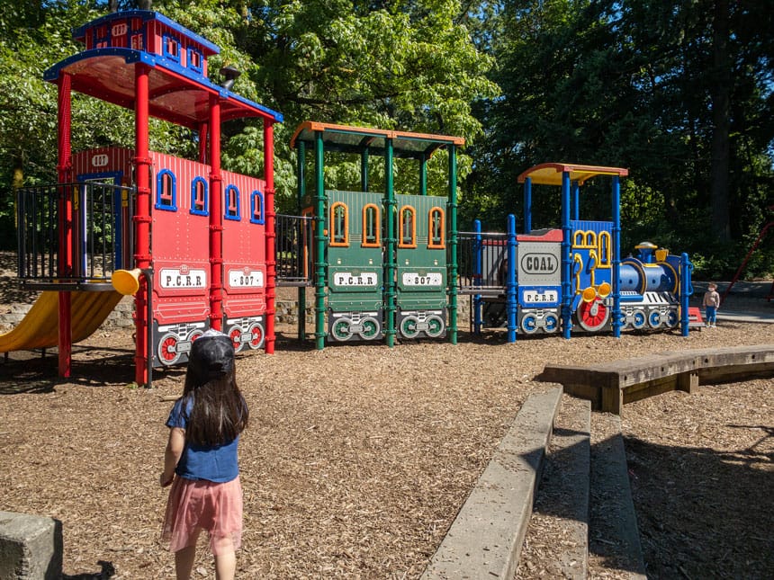 Wilburton Hill Park Large Colorful Train Playground