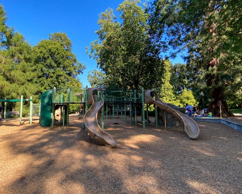 Volunteer Park Large Playground With Five Slides