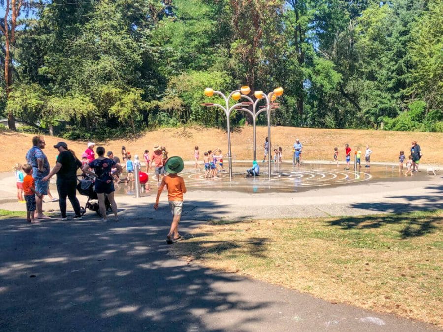 Northacres Park & Spraypark. Kids adore this Seattle Splash Park, darting through water jets and laughing under the spray