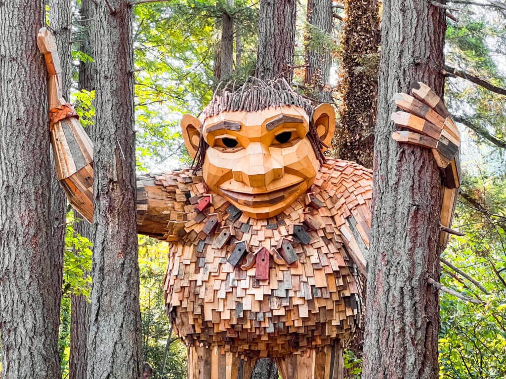 "Jakob Two Trees" The Issaquah Troll by Thomas Dambo