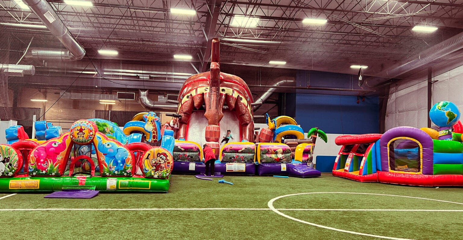 Arena Sports Mill Creek features a jumping house section nearly the size of an indoor soccer field. It’s the perfect place for indoor fun near Seattle for kids, with arcades and multiple bounce houses all indoors.